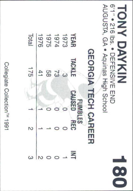 Georgia Tech Collegiate Collection 1991 (elige la tarjeta de la lista) C138 10-24 - Imagen 343 de 373