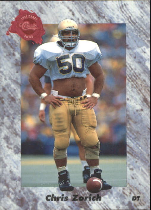 145 Chris Zorich - Chicago Bears - 1991 Classic Four Sport