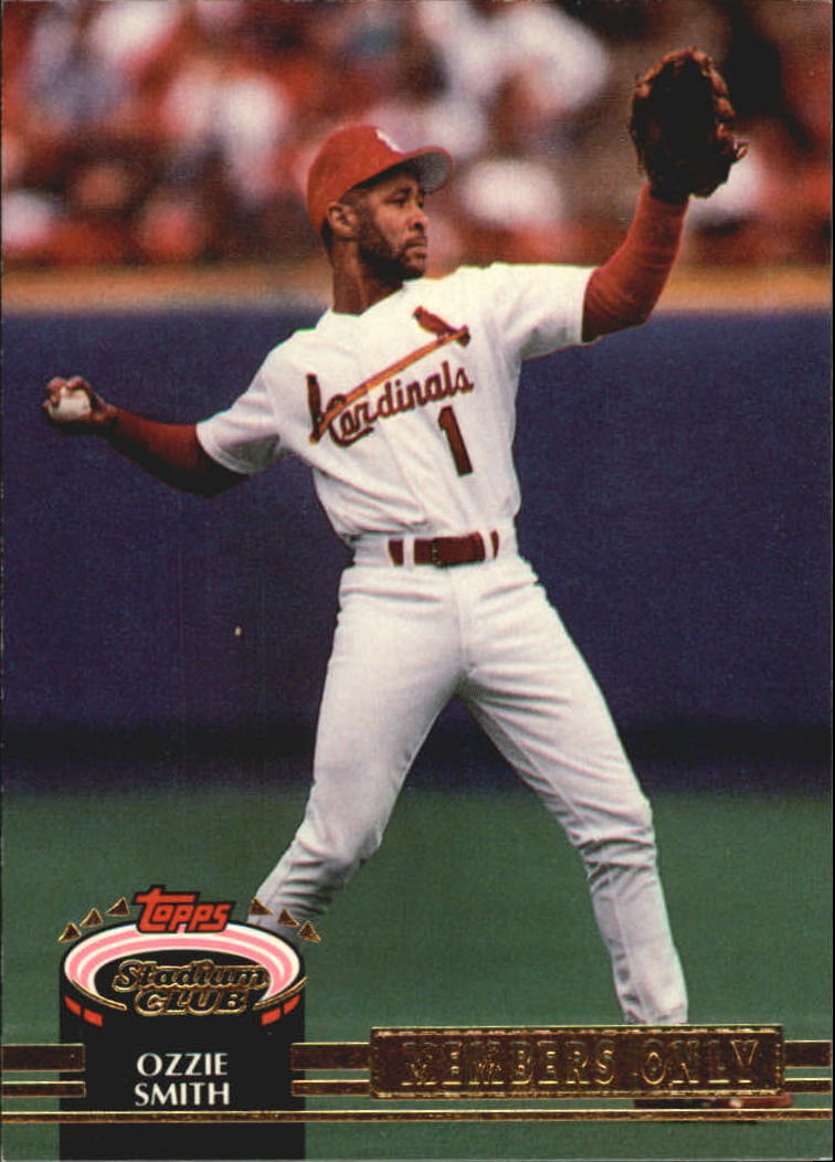 1992 Stadium Club Members Only #32 Ozzie Smith/(7,000th Career Assist)
