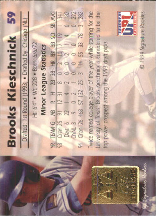 1994 Signature Rookies Gold Standard - #29 Mitch Berger (RC)