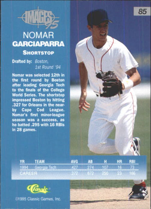 1995 Images Four Sport #85 Nomar Garciaparra back image