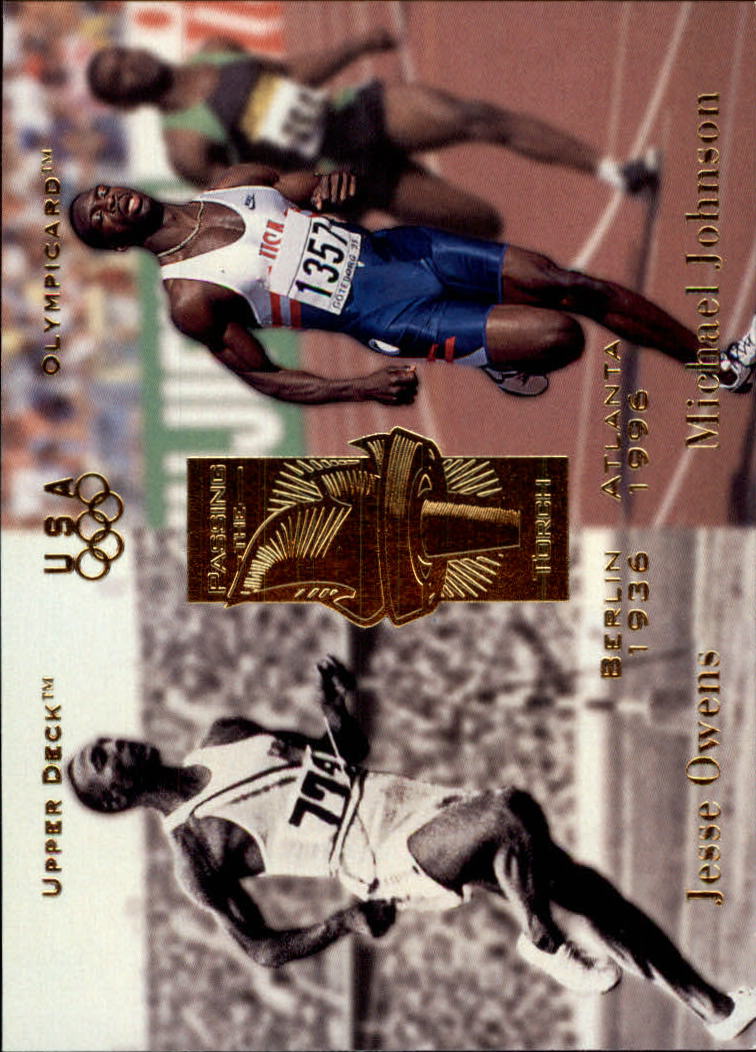 1996 OLYMPIC CHAMPIONS JESSE OWENS MICHAEL JOHNSON #123 ~ MULTIPLES AVAILABLE 