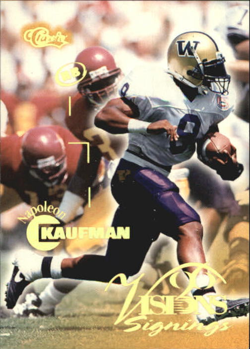 1996 Visions Signings #37 Napoleon Kaufman