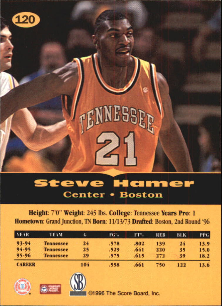 1996-97 Score Board All Sport PPF Gold #120 Steve Hamer back image
