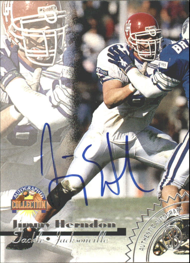 1996-97 Score Board Autographed Collection Autographs #21 Jimmy Herndon