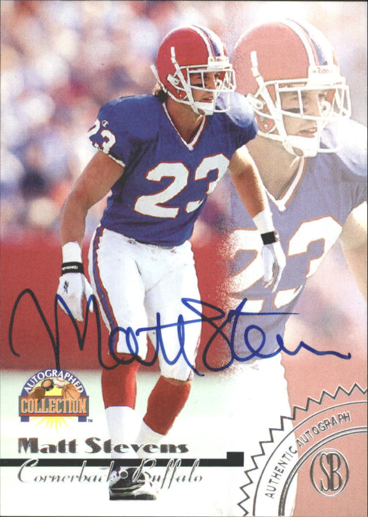 1996-97 Score Board Autographed Collection Autographs #42 Matt Stevens