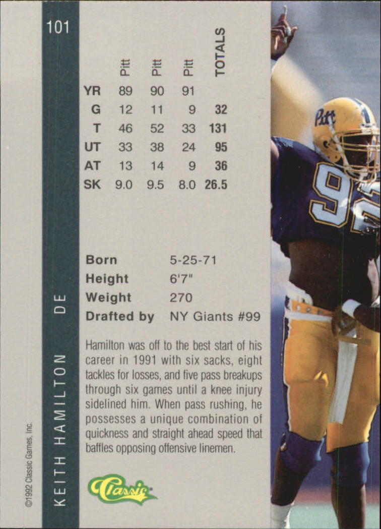 B4625- 1992 Classic Four Sport Gold Card #s 1-250 -You Pick- 15+ FREE US SHIP - Picture 153 of 351