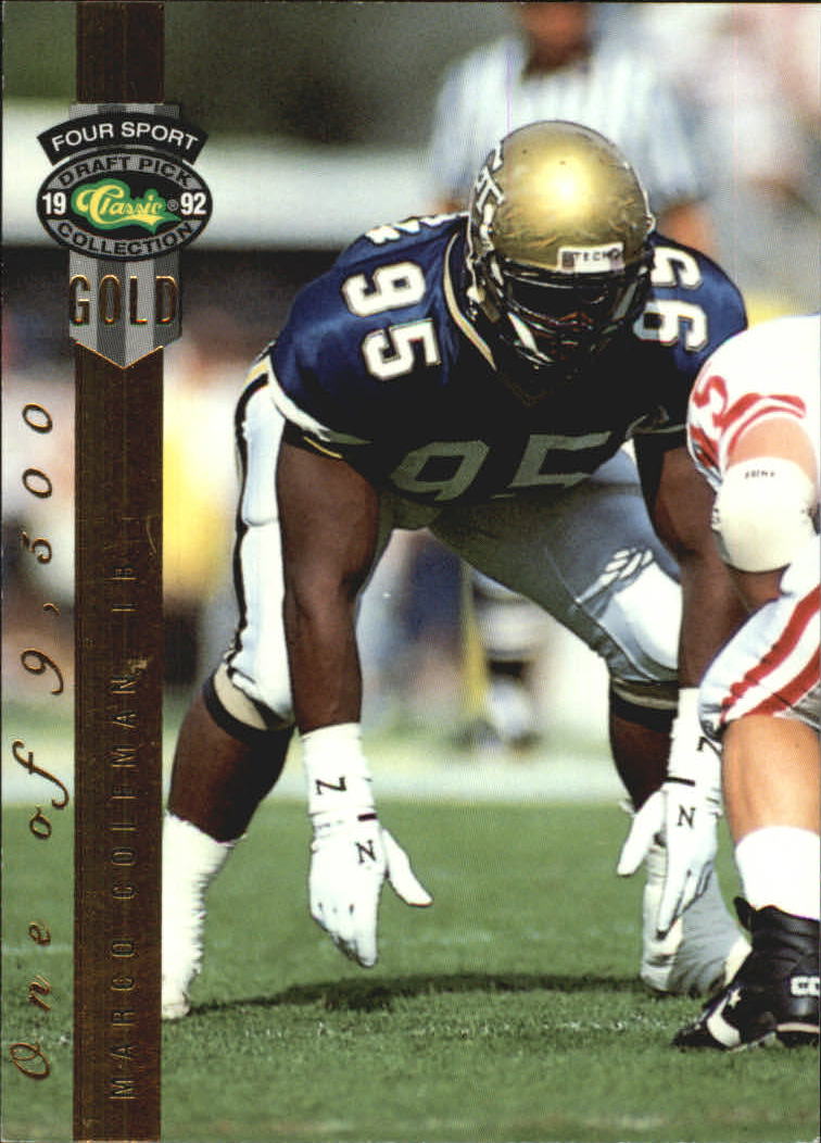 1992 Classic Four Sport Gold #122 Marco Coleman