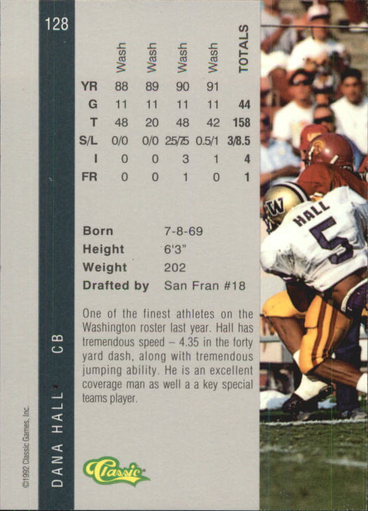 B4625- 1992 Classic Four Sport Gold Card #s 1-250 -You Pick- 15+ FREE US SHIP - Picture 193 of 351