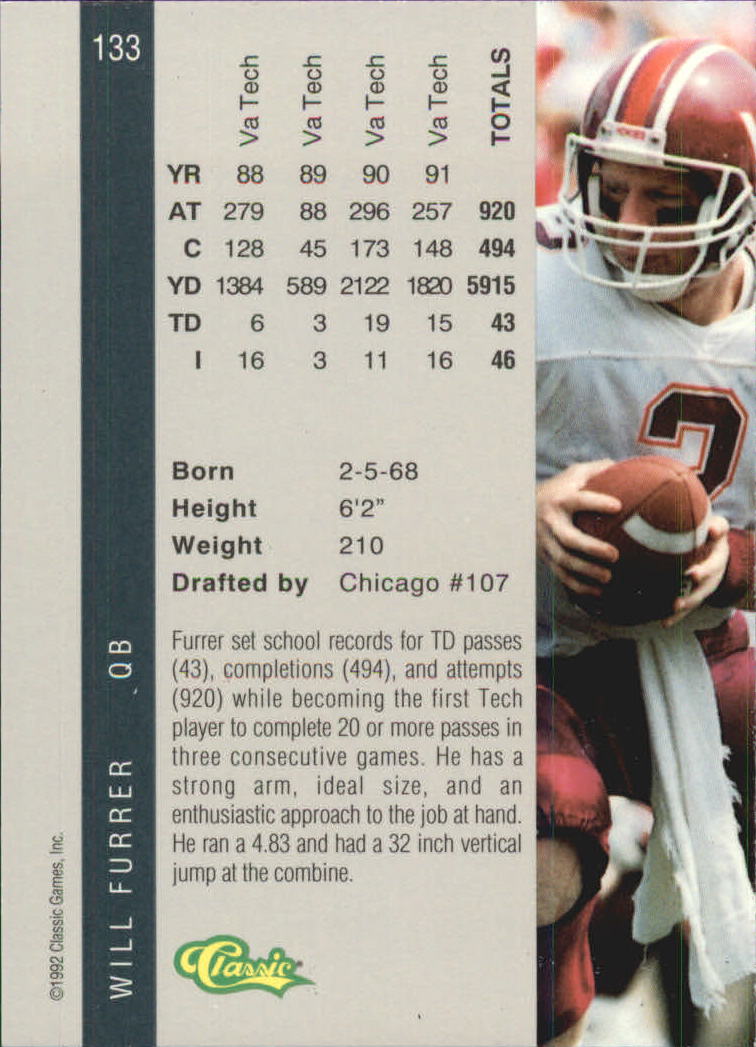 B4625- 1992 Classic Four Sport Gold Card #s 1-250 -You Pick- 15+ FREE US SHIP - Picture 201 of 351