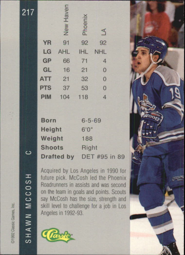 B4625- 1992 Classic Four Sport Gold Card #s 1-250 -You Pick- 15+ FREE US SHIP - Picture 305 of 351