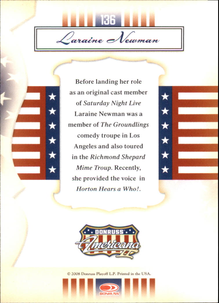 2008 Americana II #136 Laraine Newman back image