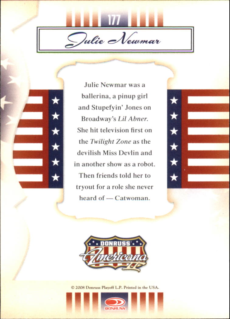 2008 Americana II #177 Julie Newmar back image