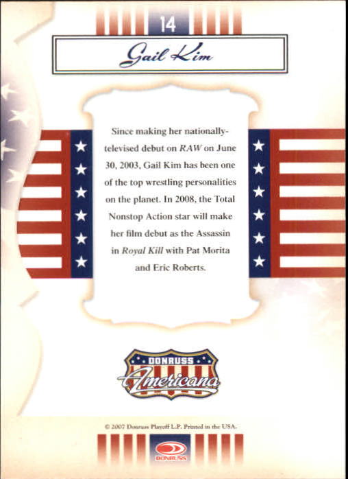 2007 Americana #14 Gail Kim back image