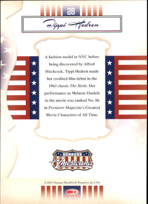 2007 Americana #28 Tippi Hedren back image