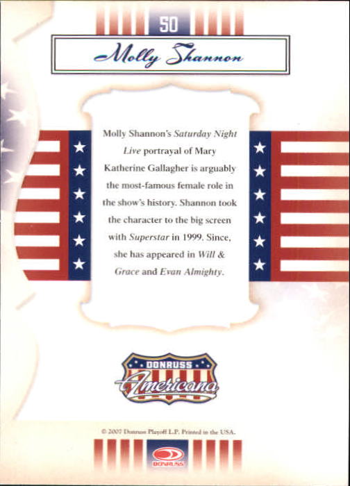 2007 Americana #50 Molly Shannon back image