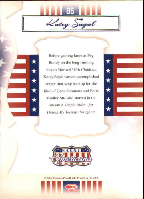 2007 Americana #86 Katey Sagal back image