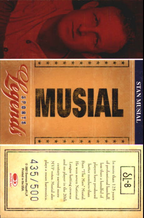 2007 Americana Sports Legends #8 Stan Musial back image