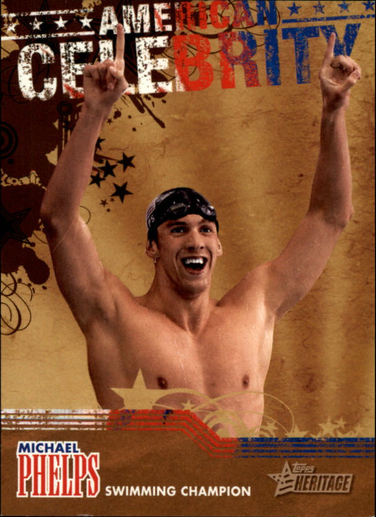 2009 Topps American Heritage American Celebrities #AC7 Michael Phelps