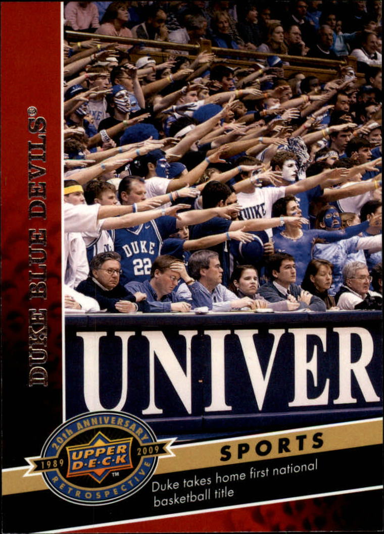 2009 Upper Deck 20th Anniversary #326 Duke University