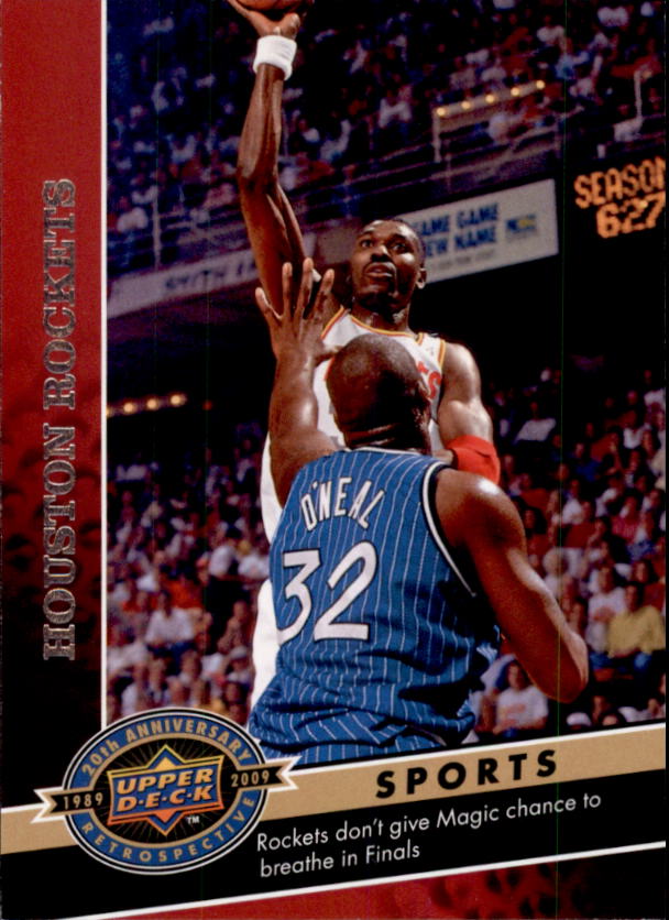 2009 Upper Deck 20th Anniversary #786 Houston Rockets/Hakeem Olajuwon/Shaquille O'Neal
