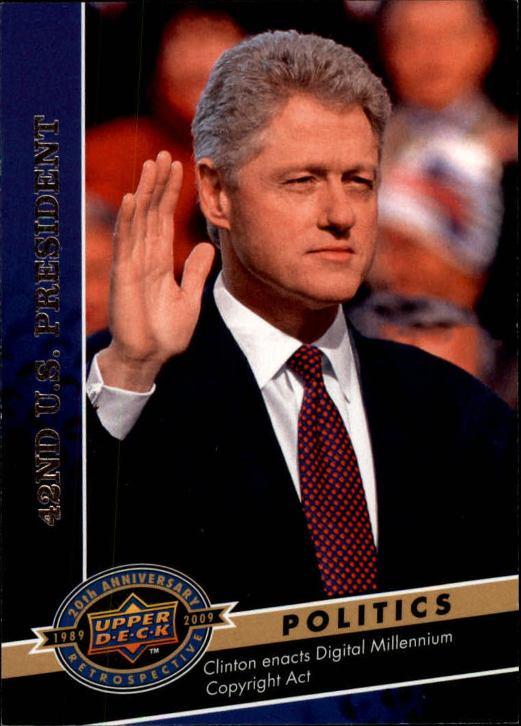 2009 Upper Deck 20th Anniversary #1099 Bill Clinton
