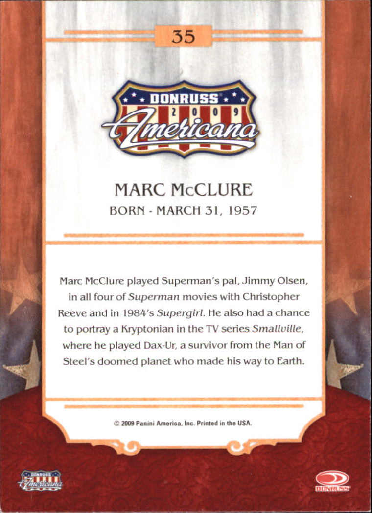 2009 Americana #35 Marc McClure back image
