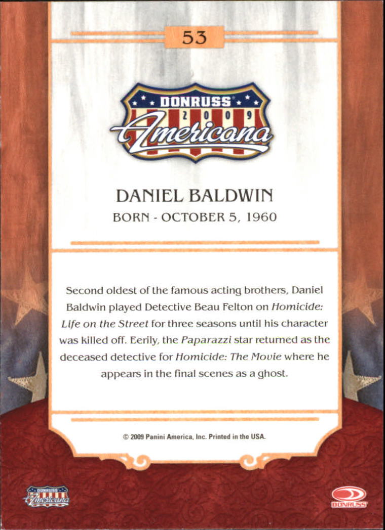 2009 Americana #53 Daniel Baldwin back image