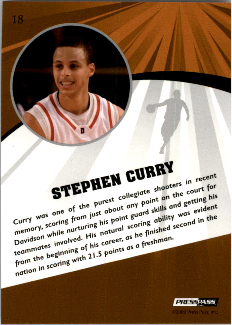 2009 Press Pass Fusion #18 Stephen Curry back image