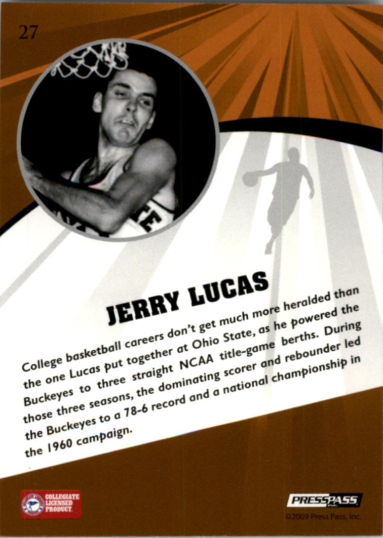 2009 Press Pass Fusion #27 Jerry Lucas back image