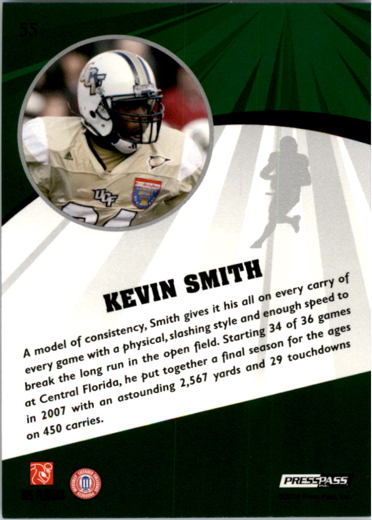 2009 Press Pass Fusion #55 Kevin Smith back image