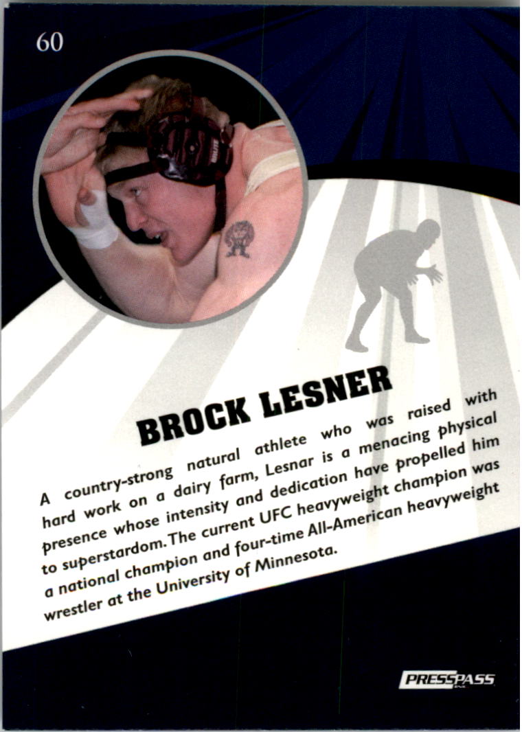 2009 Press Pass Fusion #60 Brock Lesnar UER back image
