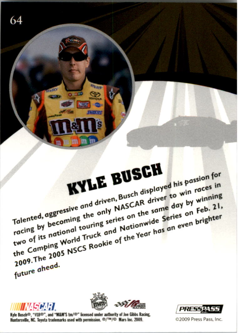 2009 Press Pass Fusion #64 Kyle Busch back image
