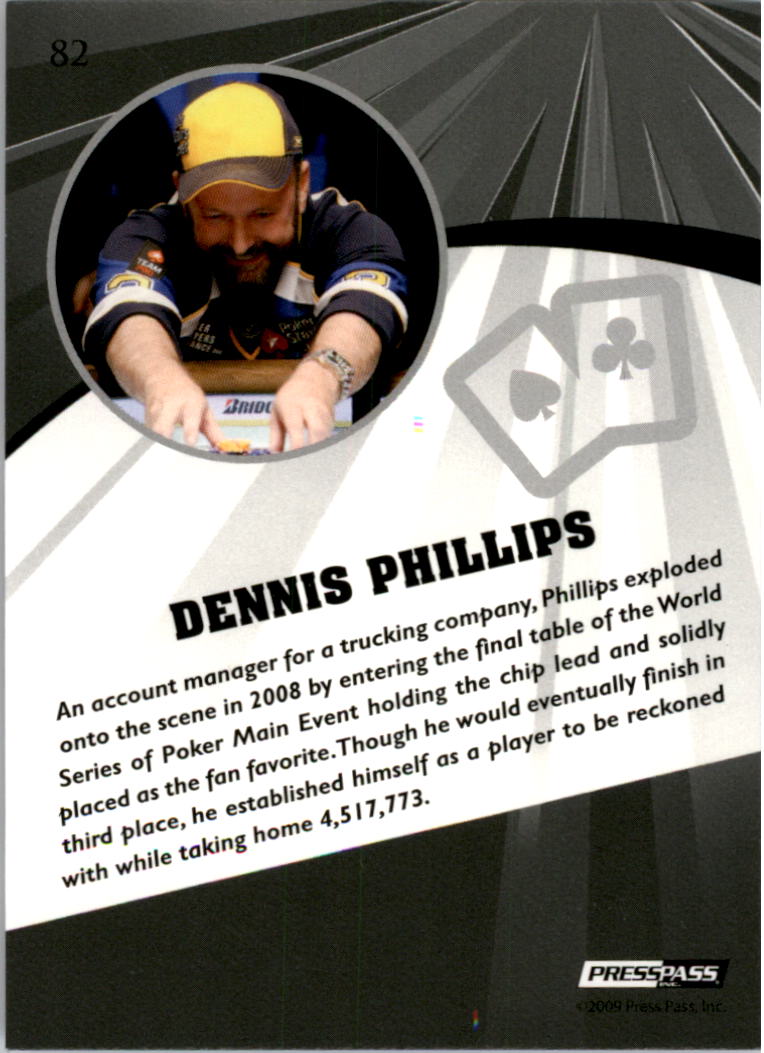 2009 Press Pass Fusion #82 Dennis Phillips back image