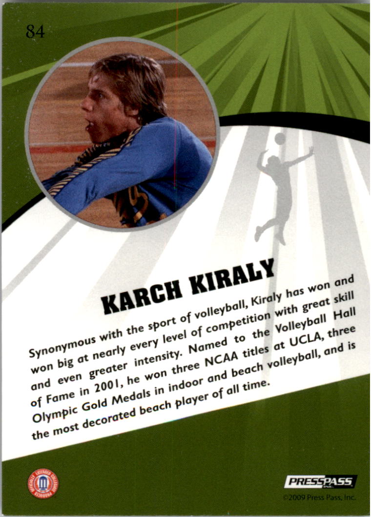 2009 Press Pass Fusion #84 Karch Kiraly back image
