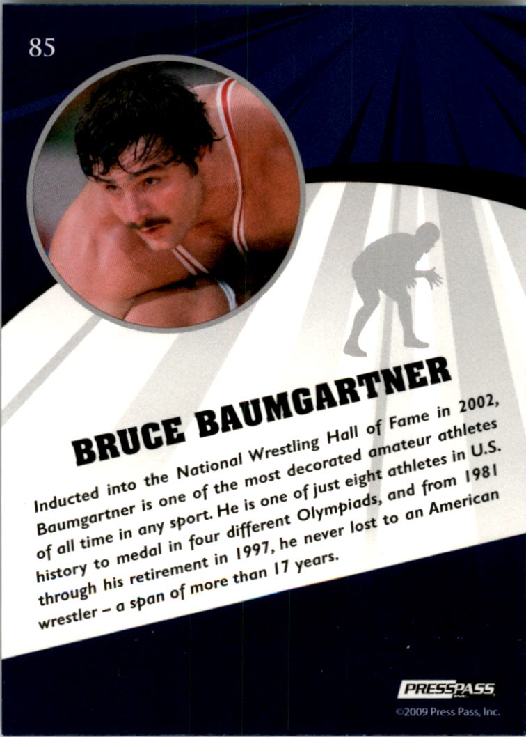 2009 Press Pass Fusion #85 Bruce Baumgartner back image