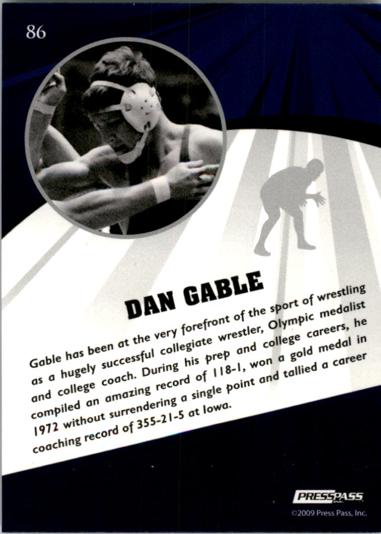 2009 Press Pass Fusion #86 Dan Gable back image