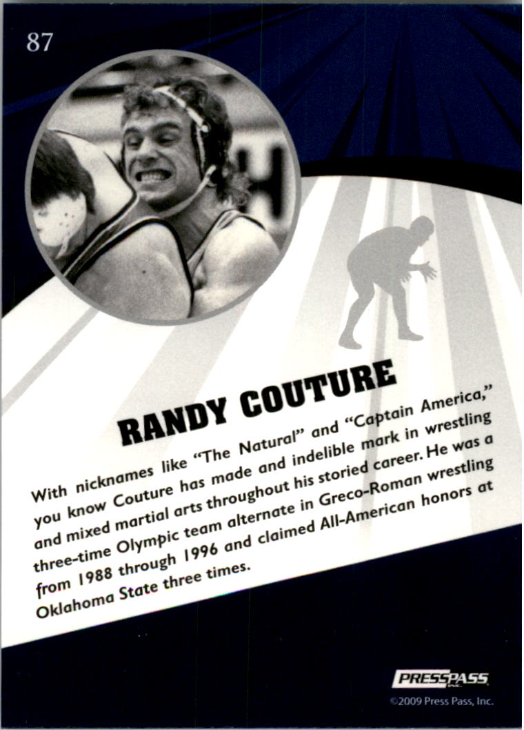 2009 Press Pass Fusion #87 Randy Couture back image