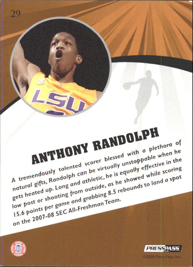 2009 Press Pass Fusion Bronze #29 Anthony Randolph back image