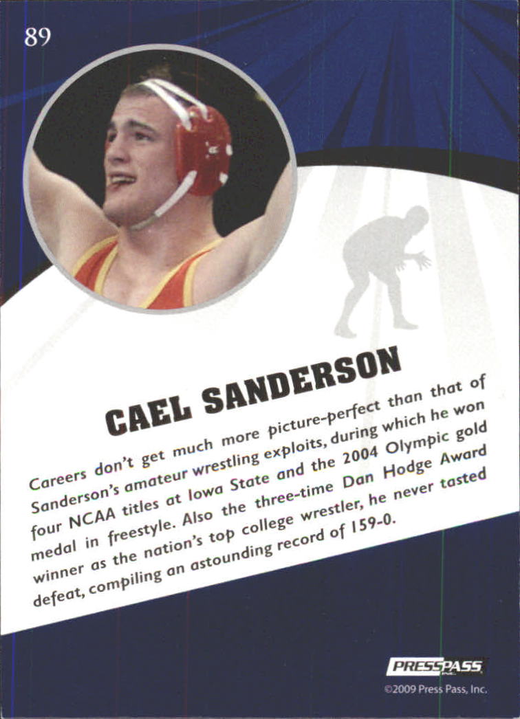 2009 Press Pass Fusion Gold #89 Cael Sanderson back image