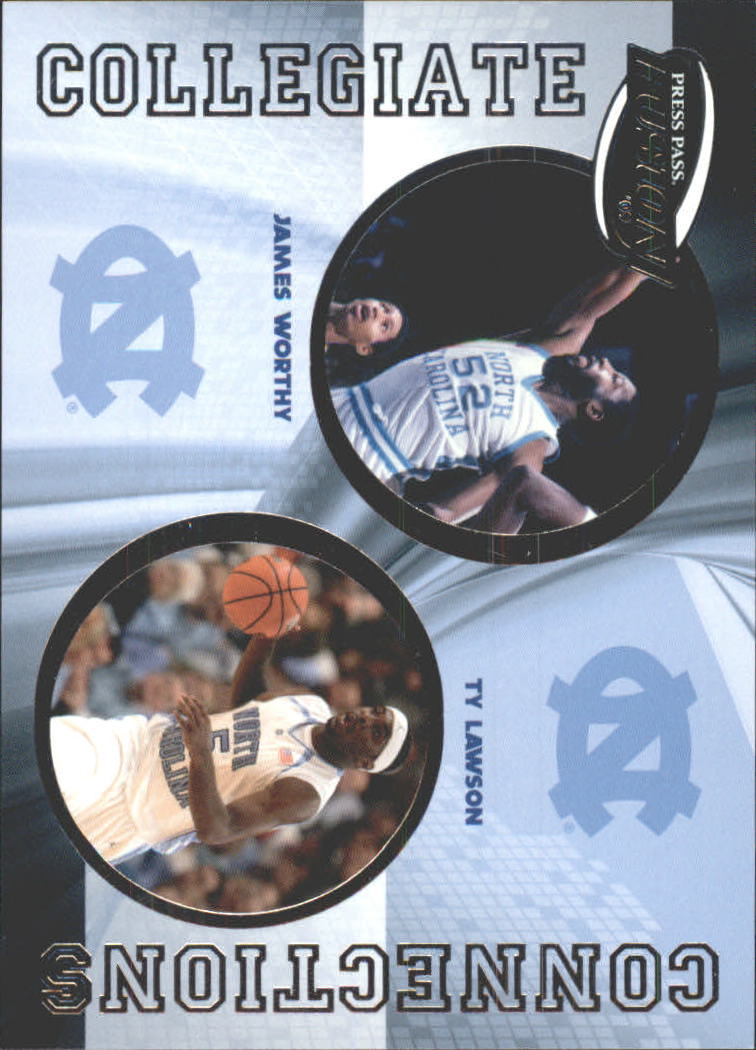 2009 Press Pass Fusion Collegiate Connections #CCN3 James Worthy/Ty Lawson