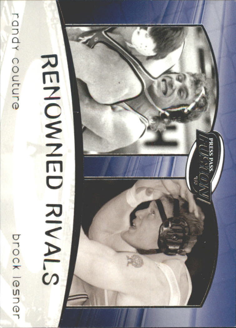 2009 Press Pass Fusion Renowned Rivals #RR10 Randy Couture/Brock Lesnar