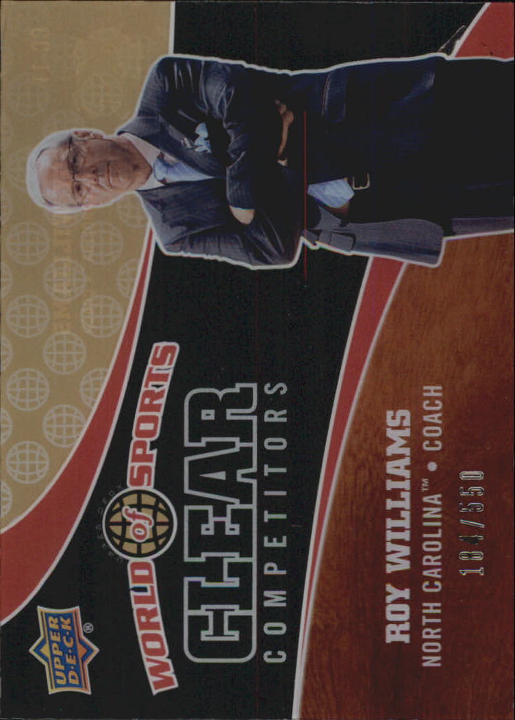 2010 Upper Deck World of Sports Clear Competitors #CC11 Roy Williams