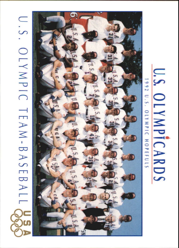 1992 Impel U.S. Olympic Hopefuls #7 U.S. Olympic Baseball Team