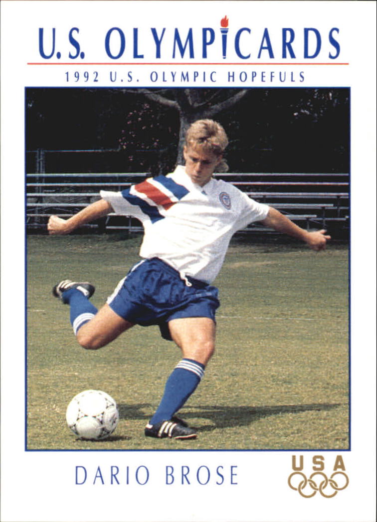 1992 Impel U.S. Olympic Hopefuls #65 Dario Brose/Soccer