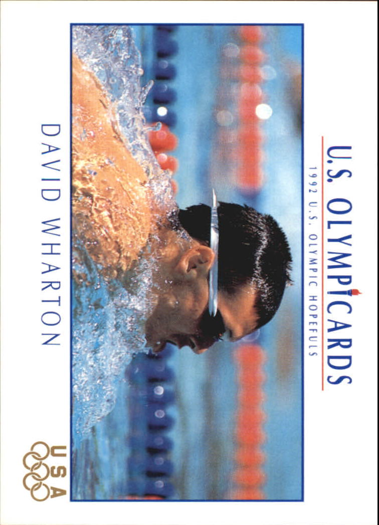 1992 Impel U.S. Olympic Hopefuls #73 David Wharton/Swimming