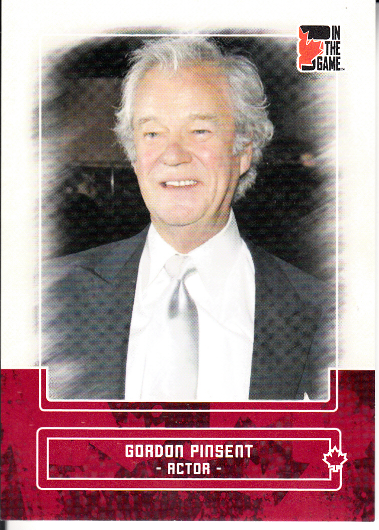 2011 In The Game Canadiana Red #34 Gordon Pinsent