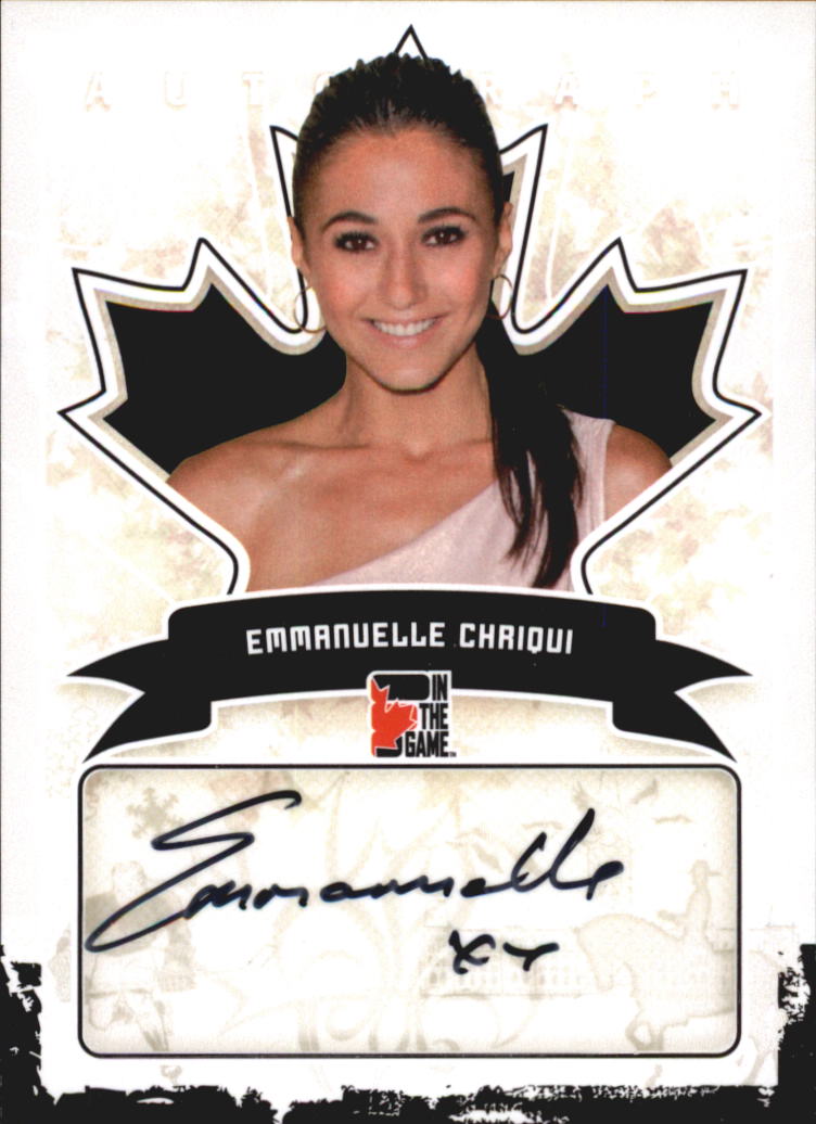 2011 In The Game Canadiana Autographs #AEC2 Emmanuelle Chriqui