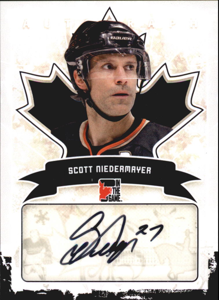 2011 In The Game Canadiana Autographs #ASN2 Scott Niedermayer