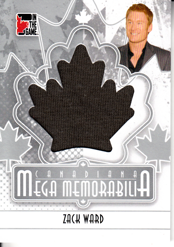 2011 In The Game Canadiana Mega Memorabilia Silver #MM31 Zack Ward